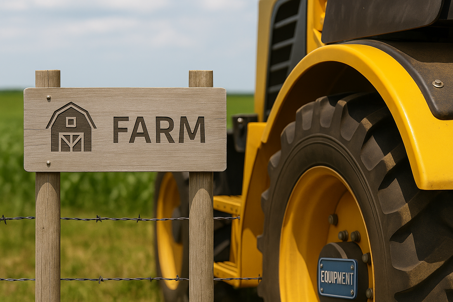 Farm signage and property identification laser engraved Maryland