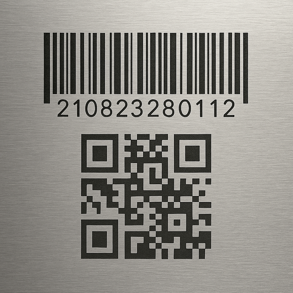 Industrial tracking systems and operational efficiency laser engraved